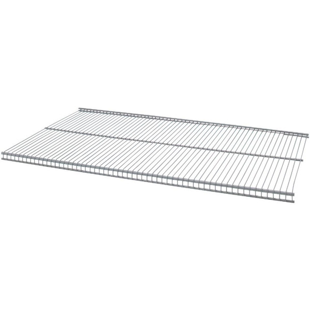 1813124845 Organized Living FreedomRail 4 Ft. W. x 12 in. D Profile Ventilated Closet Shelf, Nickel