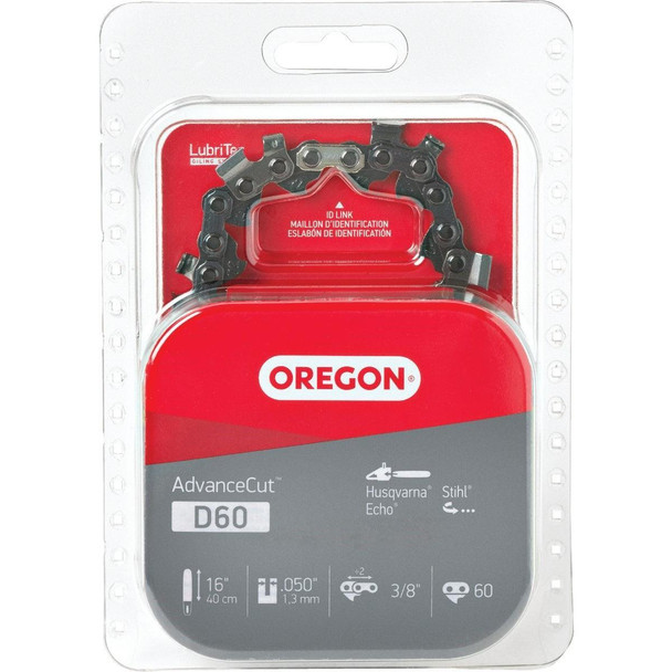 D60 Oregon AdvanceCut D60 16 In. 60 Drive Link Chainsaw Chain