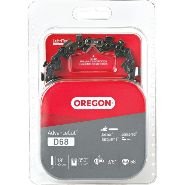 D68 Oregon AdvanceCut D68 18 In. 68 Drive Link Chainsaw Chain