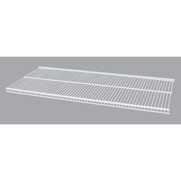 1813123611 Organized Living FreedomRail 3 Ft. W. x 12 in. D Profile Ventilated Closet Shelf, White