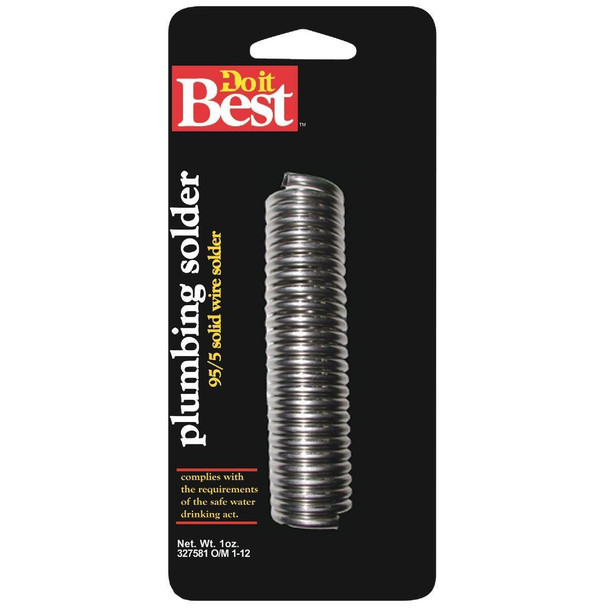 53481 1 oz. Solid 95% Tin, 5% Antimony Solder