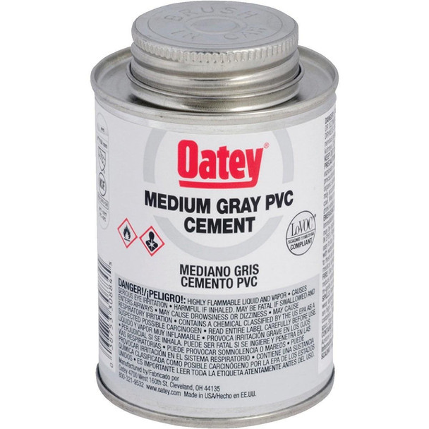 30883 Oatey 4 Oz. 40 F to 90 F PVC Gray Cement