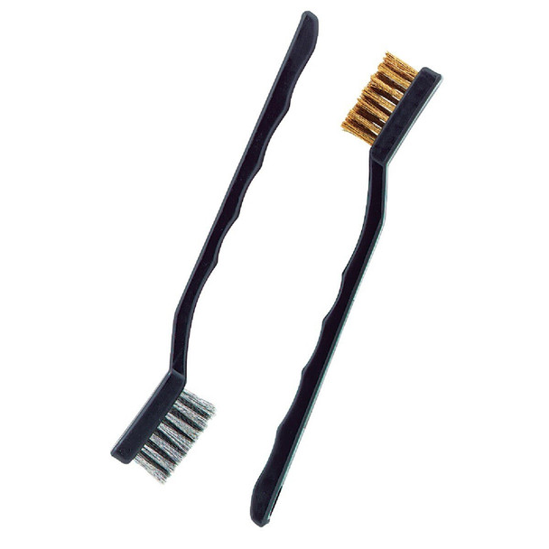 092927 Brass & Stainless Steel Bristle Utility Brushes (2-Pack)