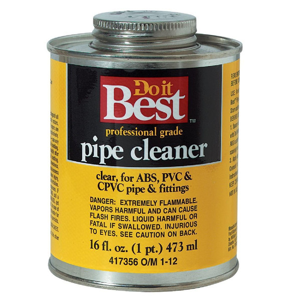 019124 16 Oz. All-Purpose Pipe Clear PVC Cleaner