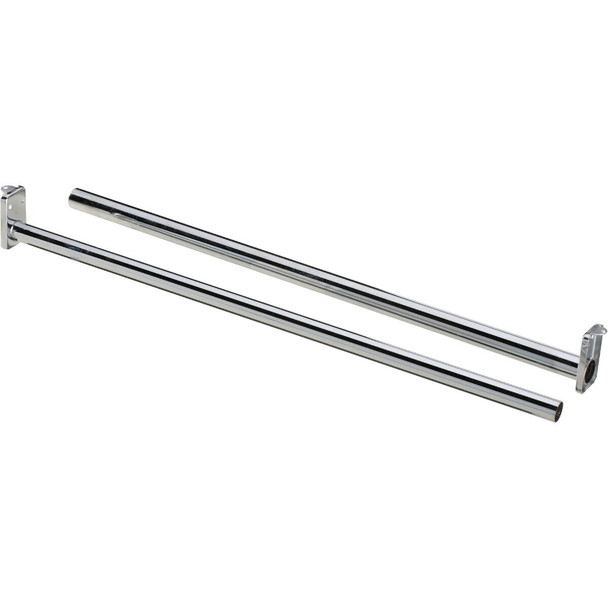S840298 National 72 In. To 120 In. Adjustable Closet Rod, Chrome