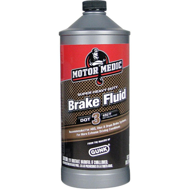 M4332 MotorMedic 32 Oz. Super Heavy-Duty DOT 3 Brake Fluid