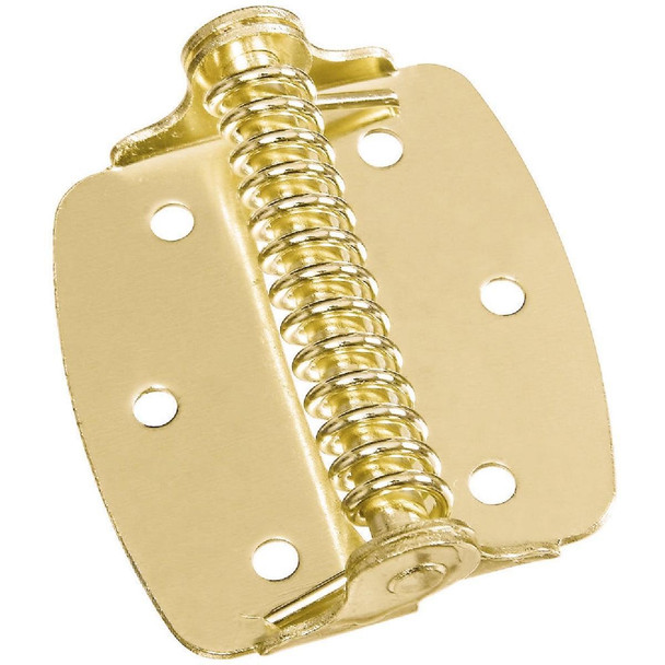 N240481 National 2 In. Brass Spring Hinge (2-Pack)