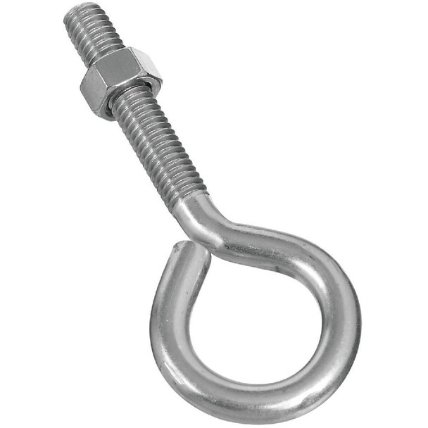 N221648 National 3/8 In. x 4 In. Stainless Steel Eye Bolt