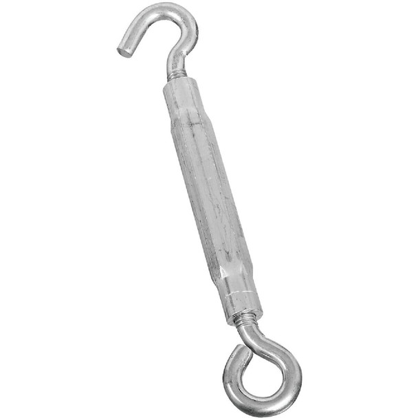 N221887 National 3/8 In. x 10-1/2 In. Zinc Hook & Eye Turnbuckle