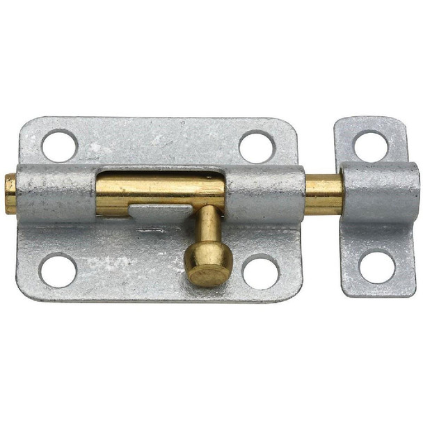 N151878 National 3 In. Galvanized Steel Door Barrel Bolt