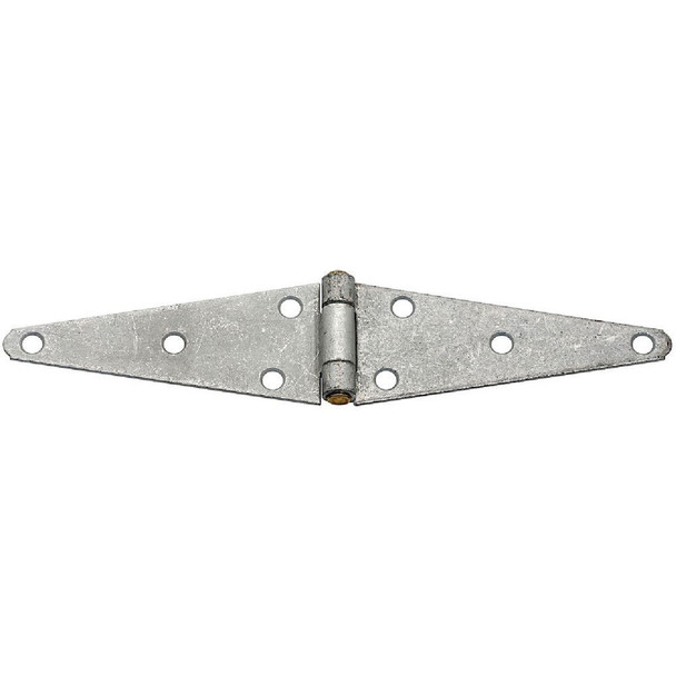 N128322 National 2.43 In. x 6 In. Galvanized Heavy-Duty Strap Hinge