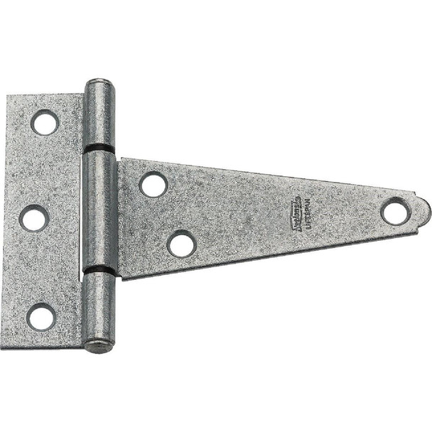 N129338 National 4 In. Galvanized Steel Heavy-Duty Tee Hinge