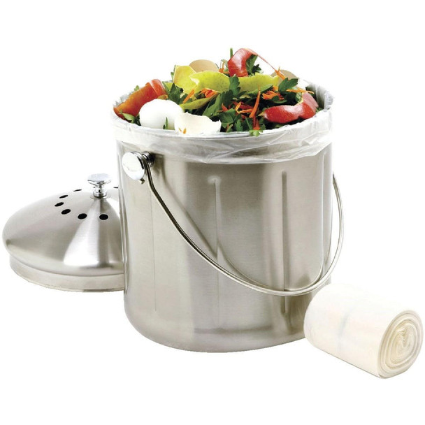 85 Norpro 6 Liter Degradable Clear Trash Bag (50-Count)