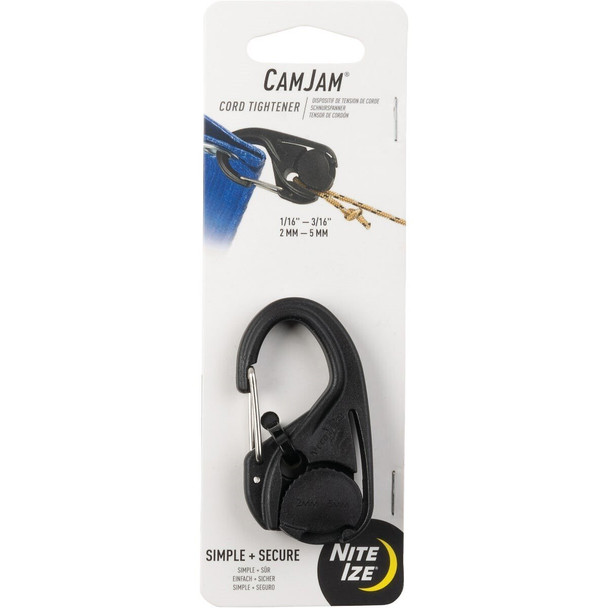 NCJ-01-R3 Nite Ize CamJam Plastic with Stainless Steel Gate Rope Tightener