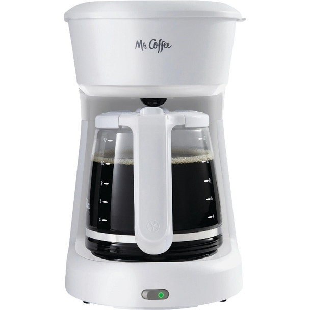 2176664 Mr Coffee 12 Cup Switch White Coffee Maker