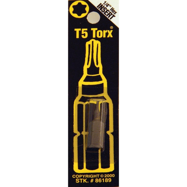86189 Best Way Tools T5 TORX Insert Hex Screwdriver Bit