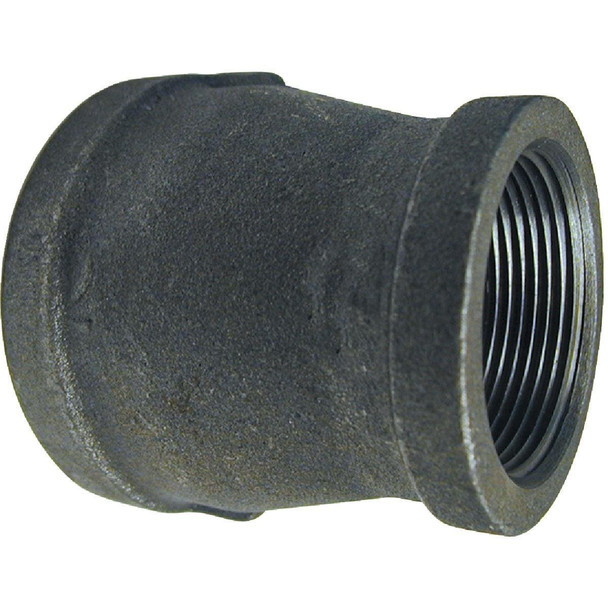 521-386BG Southland 2 In. x 1-1/4 In. Malleable Black Iron Reducing Coupling