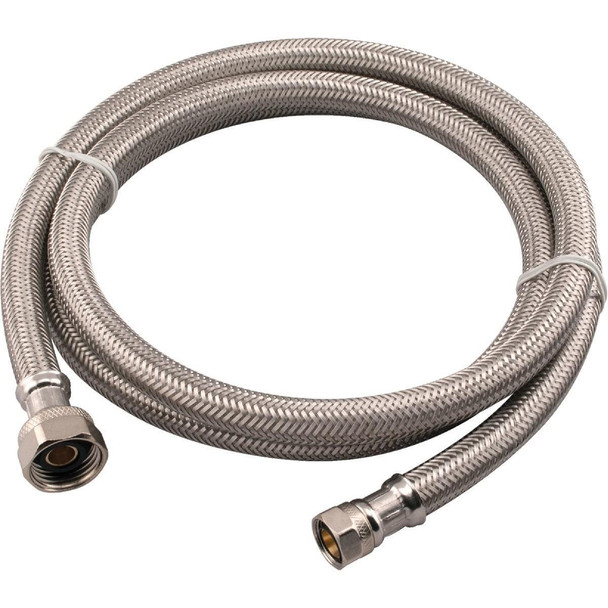 496-009 3/8 In. C X 1/2 In. F X 60 In. L Stainless Steel Faucet Connector