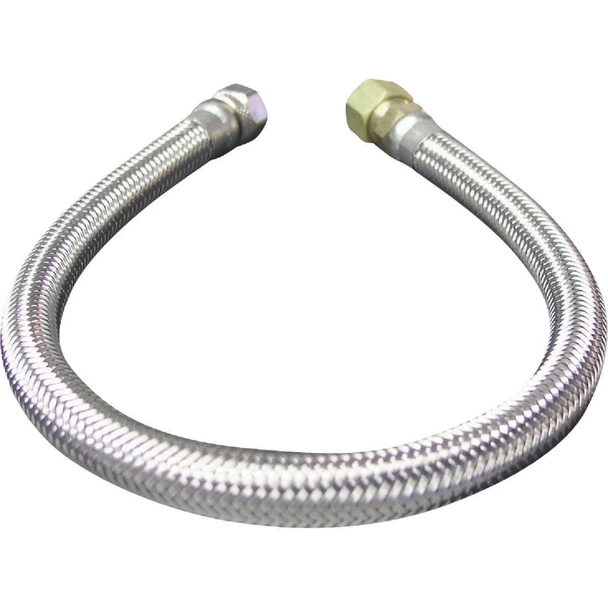 496-071DIB B&K 3/8 In. F X 3/8 In. OD X 12 In. L Stainless Steel Faucet Connector