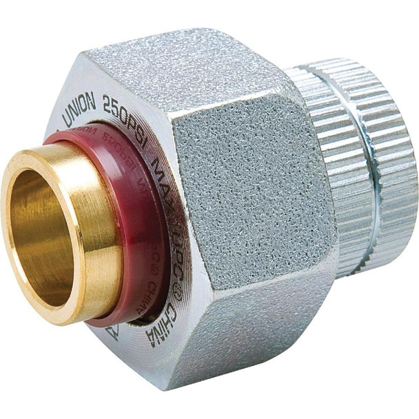 168-003NL ProLine 1/2 In. FIPS x 1/2 In. Copper Sweat Brass Galvanized Dielectric Union