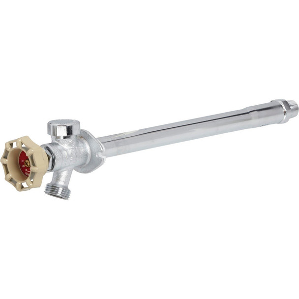 1104-595 ProLine 1/2 In. Push Fit x 8 In. Multi-Turn Valve Frost Free Wall Hydrant