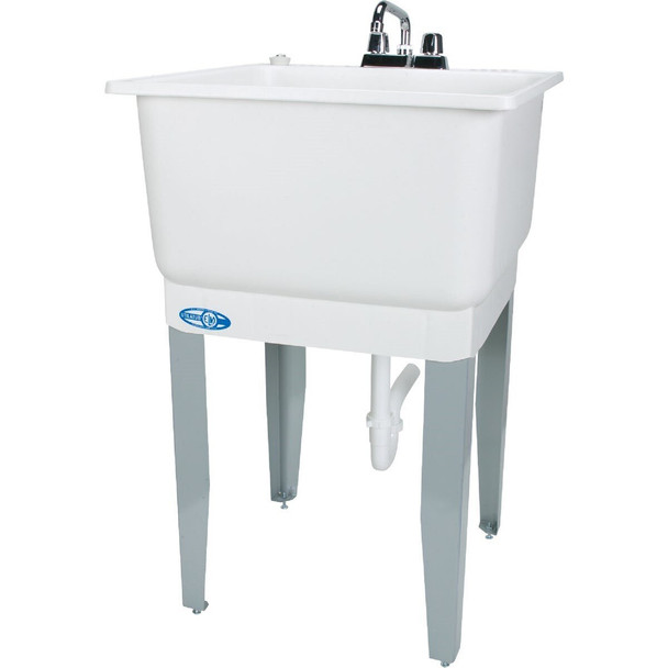 14CP Mustee Utilatub 20 Gallon 23 In. W x 25 In. L Laundry Tub Combo Kit