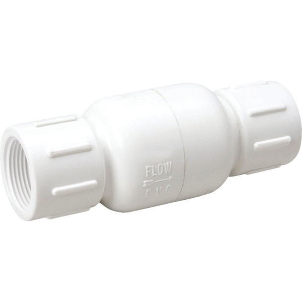 101-103 ProLine 1/2 In. PVC Schedule 40 Spring Loaded Check Valve