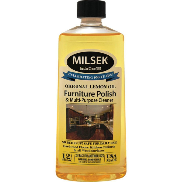 13570 Milsek 12 Oz. Lemon Furniture Polish & Cleaner