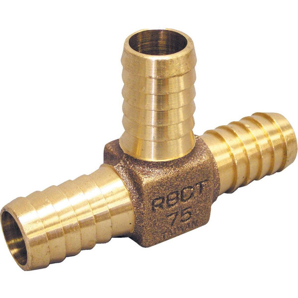 RBDTNL75 Merrill 3/4 In. Low Lead Brass Barbed Tee