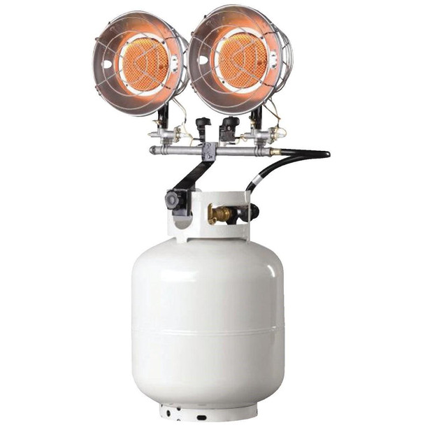 F242650 MR. HEATER 30,000 BTU Radiant Double Tank Top Propane Heater