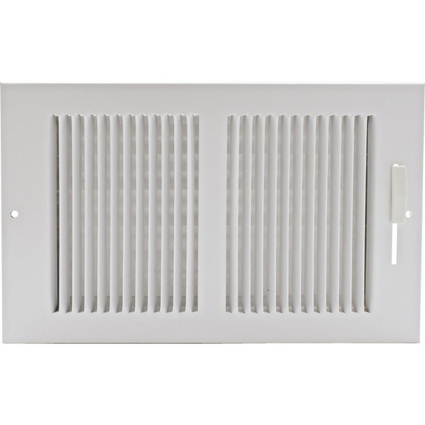 367W10X6 Ameriflow 10 In. x 6 In. White Wall Register