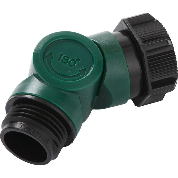 15108 Melnor 3/4 In. FNH x 3/4 In. MNH Plastic Swivel Hose Connector