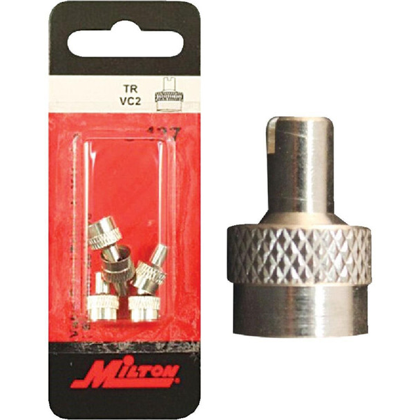 S-437 Milton Brass Tire Valve Cap (5-Pack)
