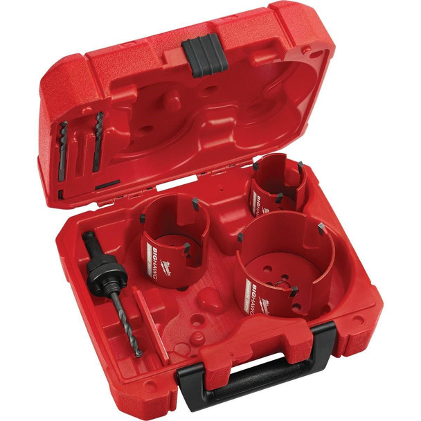 49-56-9280 Milwaukee BIG HAWG Carbon-Tipped Hole Saw Set (7-Piece)