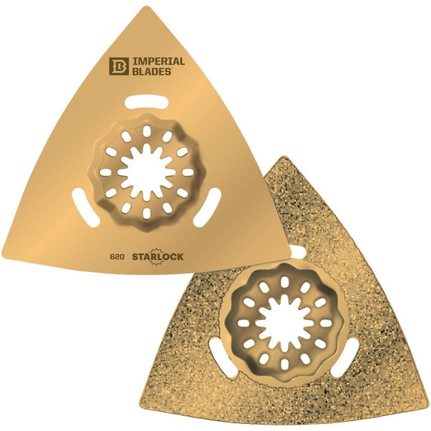 IBSL620-1 Imperial Blades Starlock 3-1/8 In. Triangle Carbide Grit Oscillating Blade