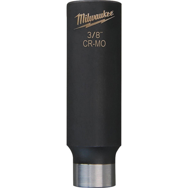 49-66-6220 Milwaukee SHOCKWAVE 3/8 In. Drive 1/2 In. 6-Point Deep Standard Impact Socket