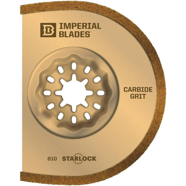 IBSL610-1 Imperial Blades Starlock 3 In. Segmented Carbide Grit Oscillating Blade