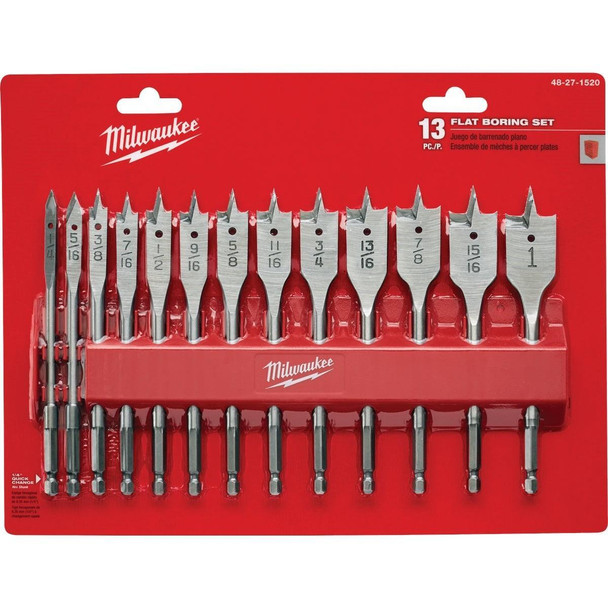 48-27-1520 Milwaukee 13-Piece Spade Bit Set