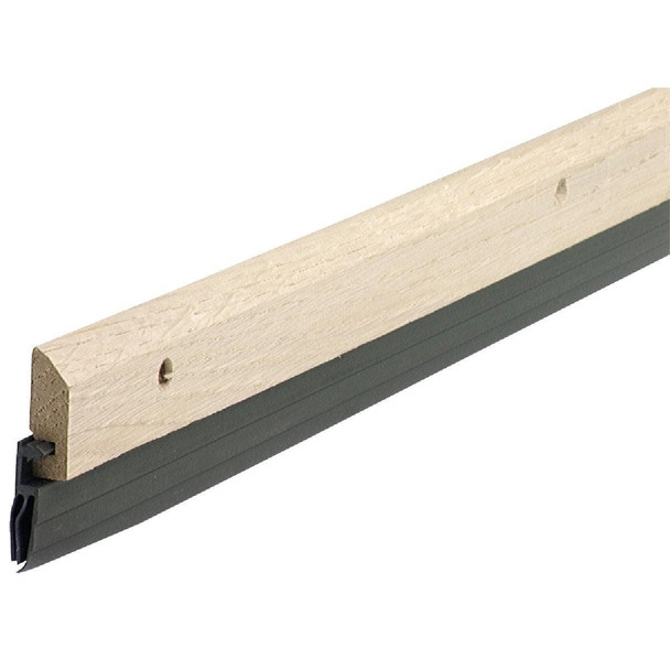 06411 M-D 1-3/4 In. x 36 In. Brown Hardwood & Vinyl Door Sweep