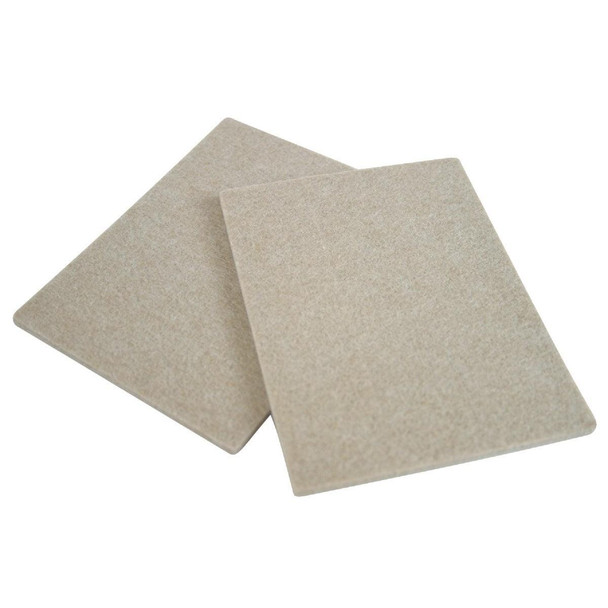 63040 Magic Sliders 6 In. x 4-1/2 In. Oatmeal Felt Sheet,(2-Pack)