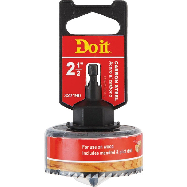 942261DB 2-1/2 In. Carbon Steel Hole Saw with Mandrel