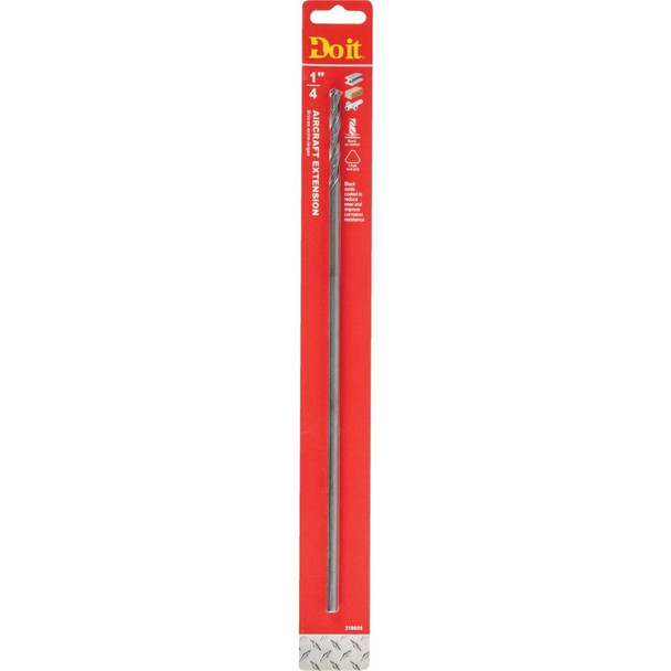 362851DB 1/4 In. x 12 In. Black Oxide Extended Length Drill Bit