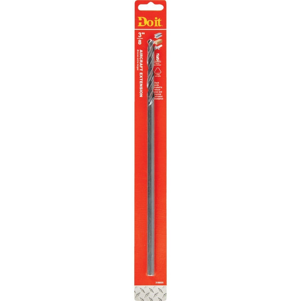 363231DB 3/8 In. x 12 In. Black Oxide Extended Length Drill Bit