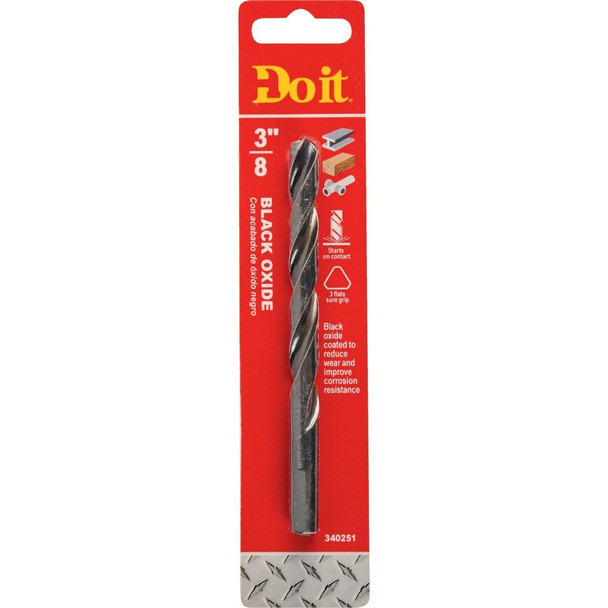 325141DB 3/8 In. Black Oxide Drill Bit