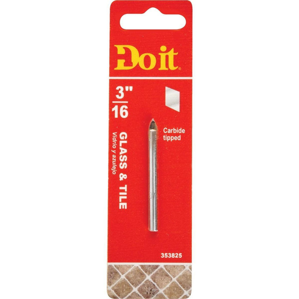 263281DB 3/16 In. x 2-1/4 In. Carbide Glass & Tile Drill Bit