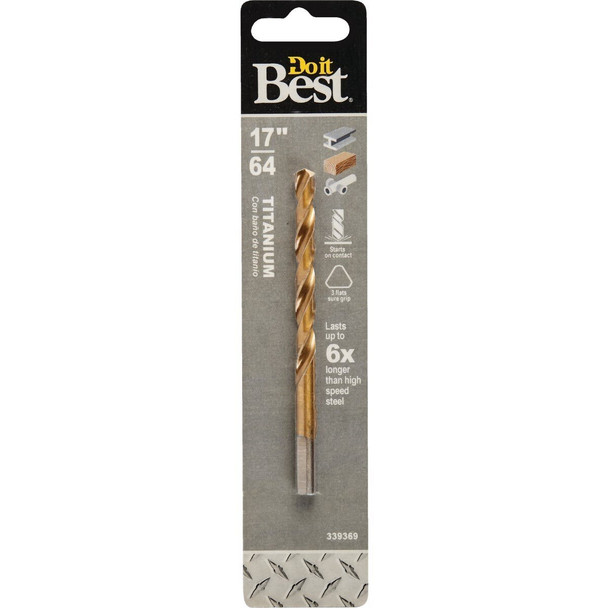 219621DB 17/64 In. Titanium Drill Bit