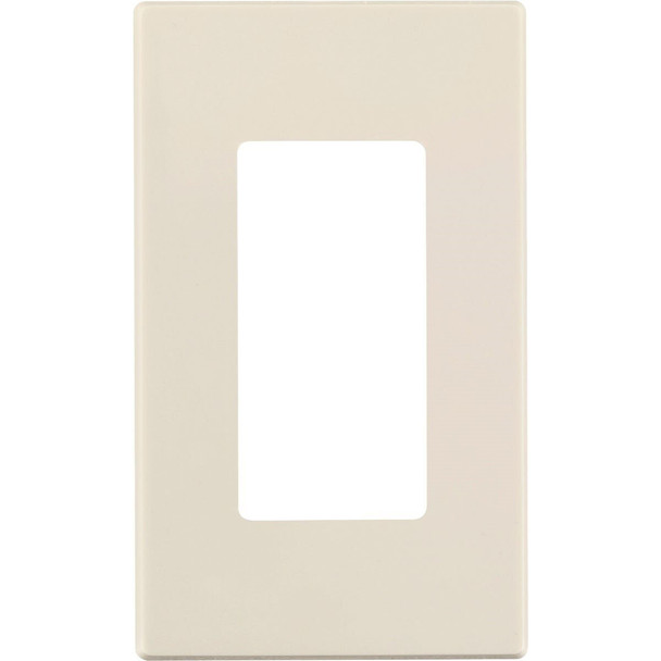 C48-80301-00T Leviton Decora Plus 1-Gang Poly Carbonate Screwless Decorator Wall Plate, Light Almond