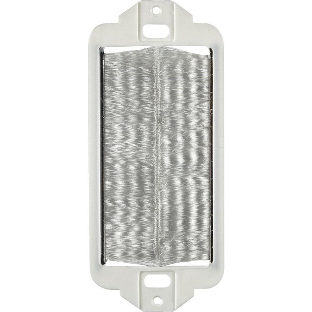 002-41075-DBW Leviton Decora White Brush Passthrough Wall Plate Insert