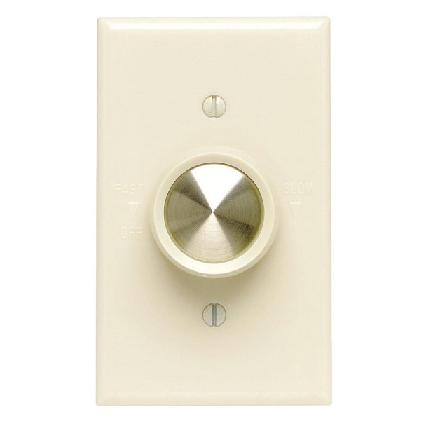 003-06616-1XW Leviton Ivory Variable-Speed Rotary Fan Control Switch