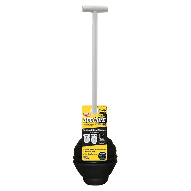 99-4A Korky Flexible Bellowed Head 6.5" Toilet Plunger